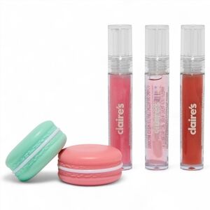 Claire’s Blue Daisy Mini Book Lip Gloss Set – 5 Piece